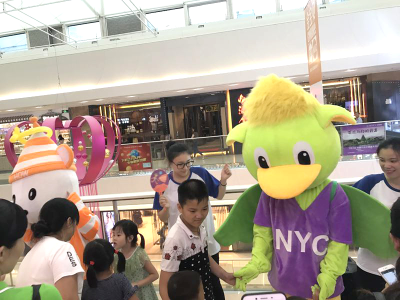 NYC紐約國際廣州番禺早教中心：助力孩子王周年慶祝會，吉祥物Pongo是家長和小朋友的最愛