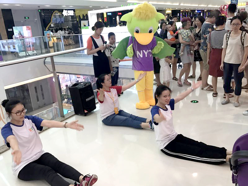 NYC紐約國際廣州番禺早教中心：助力孩子王周年慶祝會，吉祥物Pongo是家長和小朋友的最愛